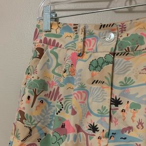 NA-KD Printed Beach Scene Shorts